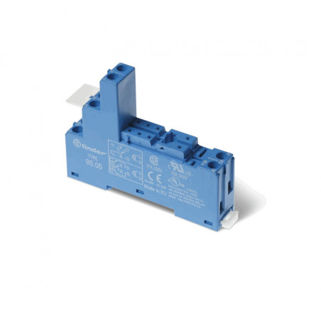 SOCKET-REALY SCREWLESS TERMINAL - 2 POLE RELAY 16 A